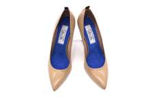 Italian Handmade Nude Napa Leather High Heel (100mm) Toe shape view.