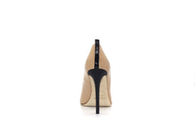 Italian Handmade Nude Napa Leather High Heel (100mm)Rear view.