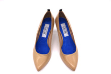 Italian Handmade Nude Napa Leather Mid Heel (70mm) Toe shape view.